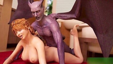 Demonic Couple And The Glamour Slut