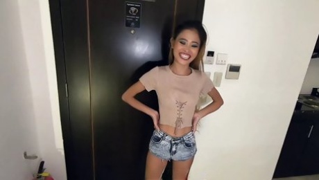Teen Asian Blonde Tricked Into Fucking Boss During Job Interview