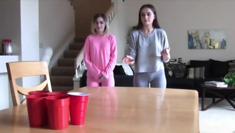 A sexy game of strip pong turns hardcore fast