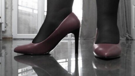 ASMR. asmr sound of mature milf heels.