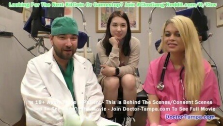 $Clov - Mina Moon Undergoes Mandatory Student Physical By Doctor Tampa & Destiny Cruz GirlsGoneGyno