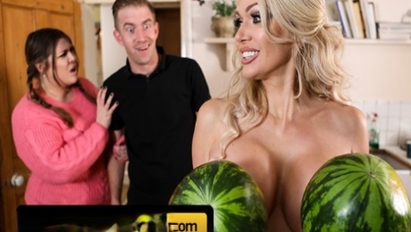 British big tit Milf Amber Jayne loves big cock