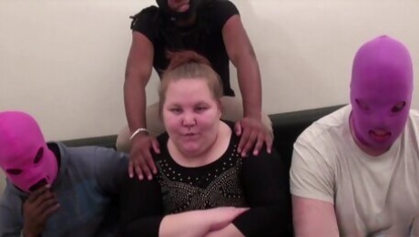 A Sloppy Phat Bitch Humped By A Few Blac - BBW Group