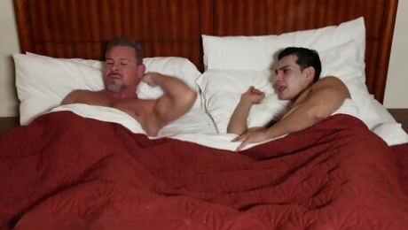 Latino Stepson Gets Shares His Butt With Silver StepDadd