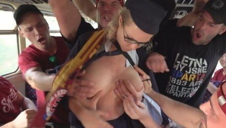 Train conductor fucked hard